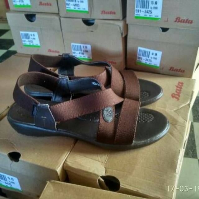 BATA Sandal Wanita Dorian (BROWN, NAVY, BLACK)