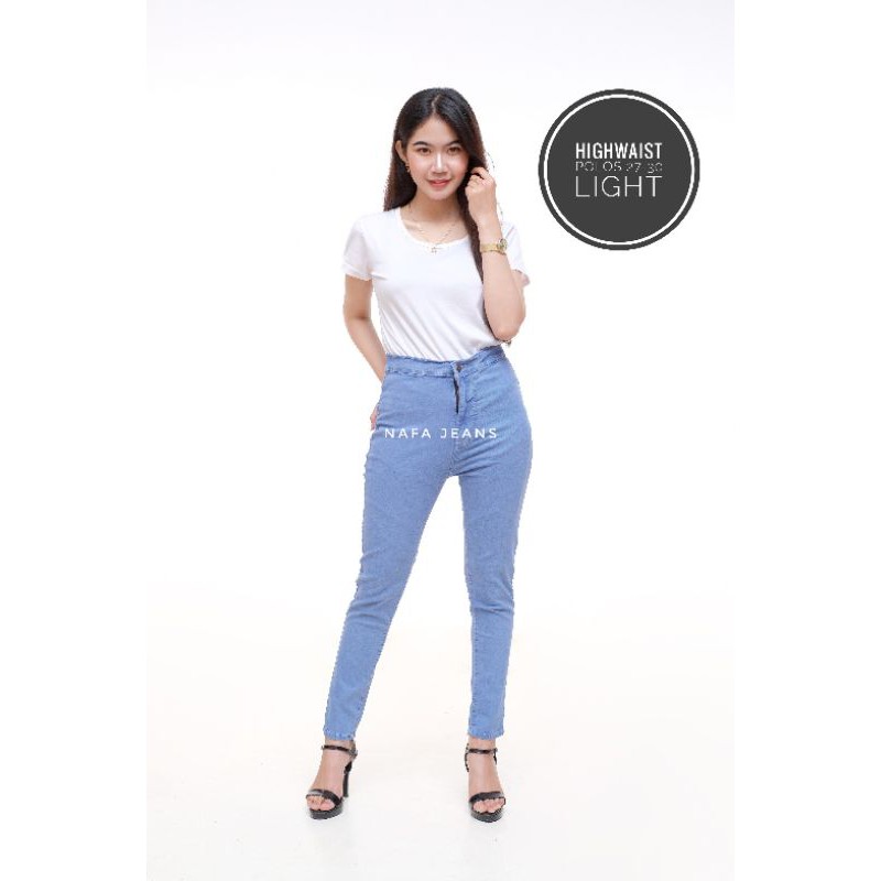 Celana higwaits cewek polos /Celana Boyfriend Highwaist wanita