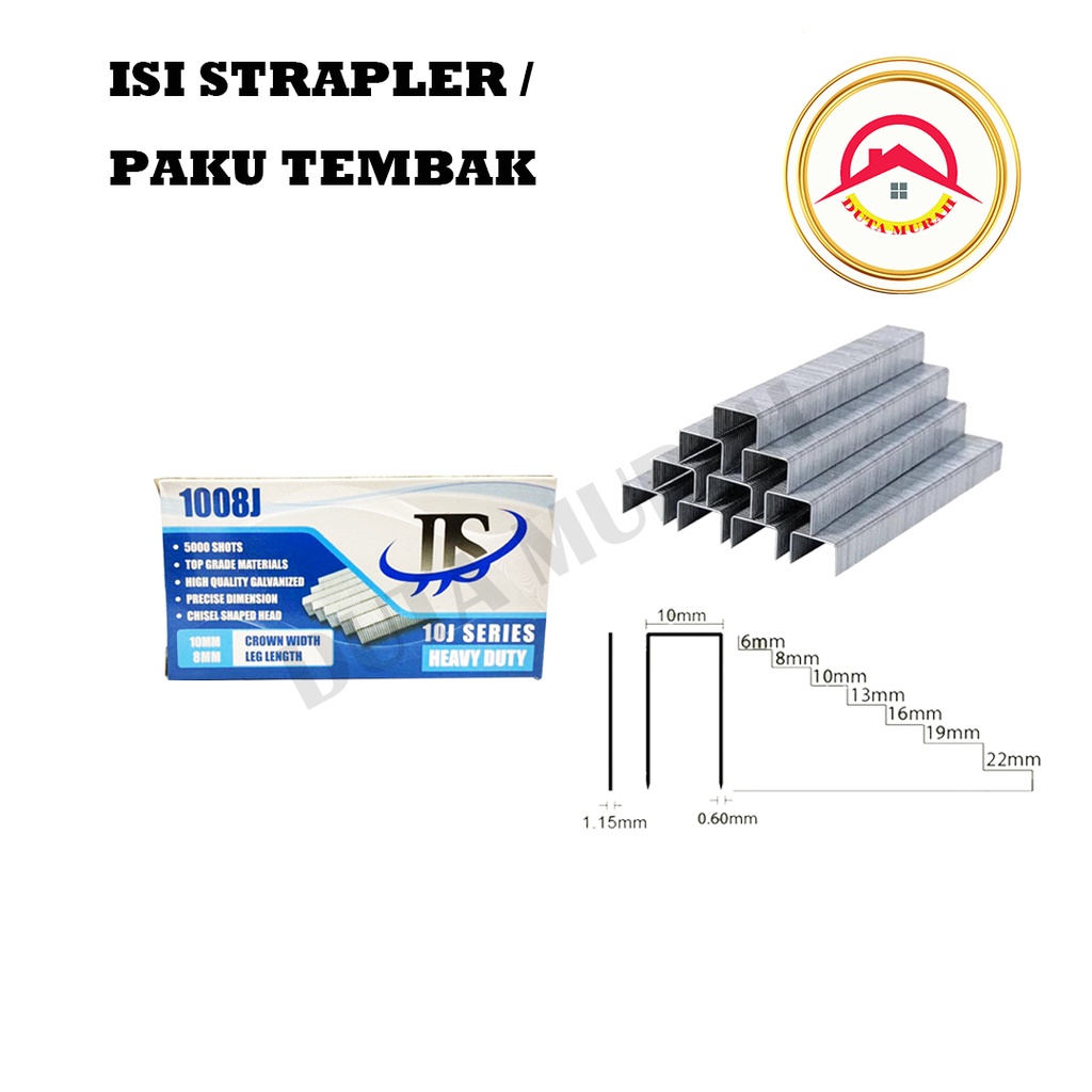 Isi Straples / Isi Strapler Tembak 1008 J Paku Tembak (8mm)