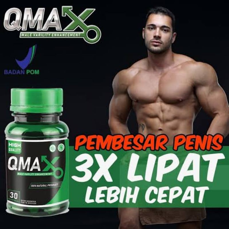 QMAX original asli herbal obat kuat pembesar MR P