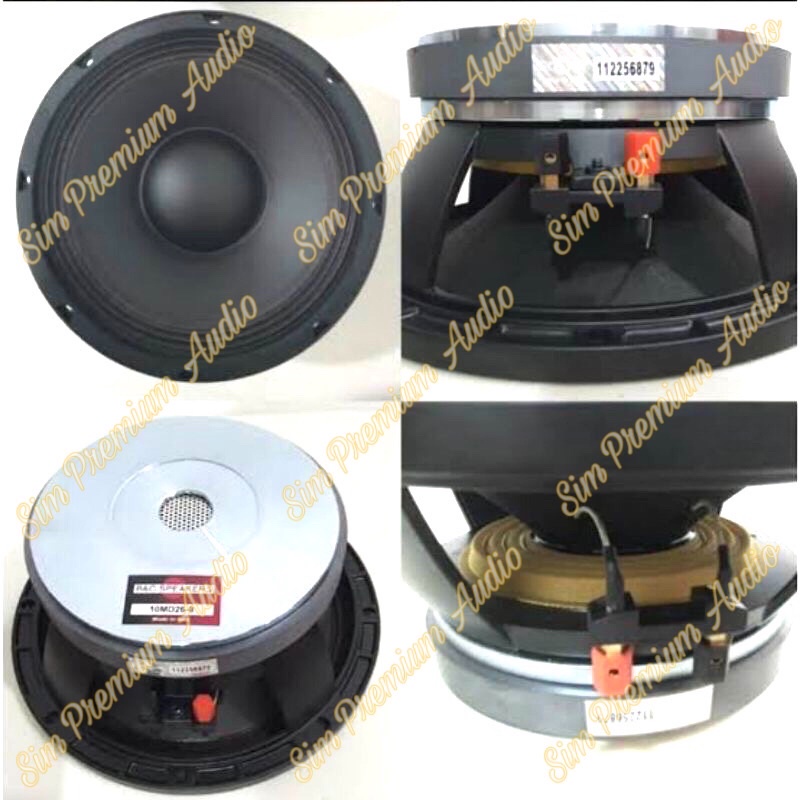 Speaker Component BNC 10MD26 Woofer 10 inch BNC 10md26