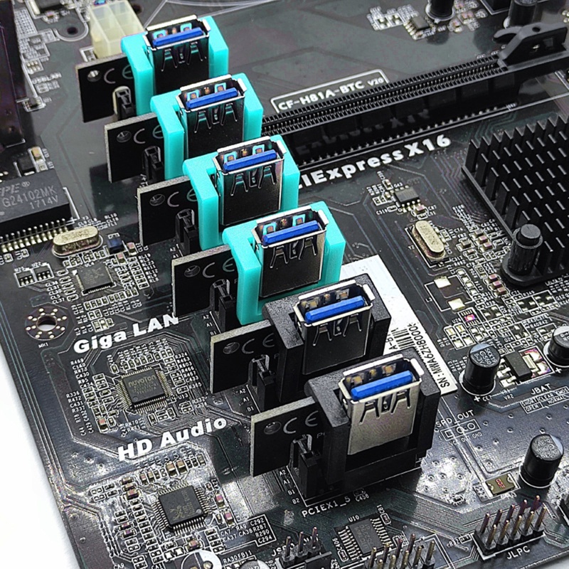 Btsg PCI-E Riser Card Holder Mining ETH Easy Fixation Penahan PCIE X1 Slot