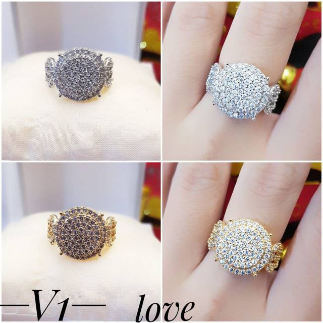 Xuping cincin lapis emas 1802i