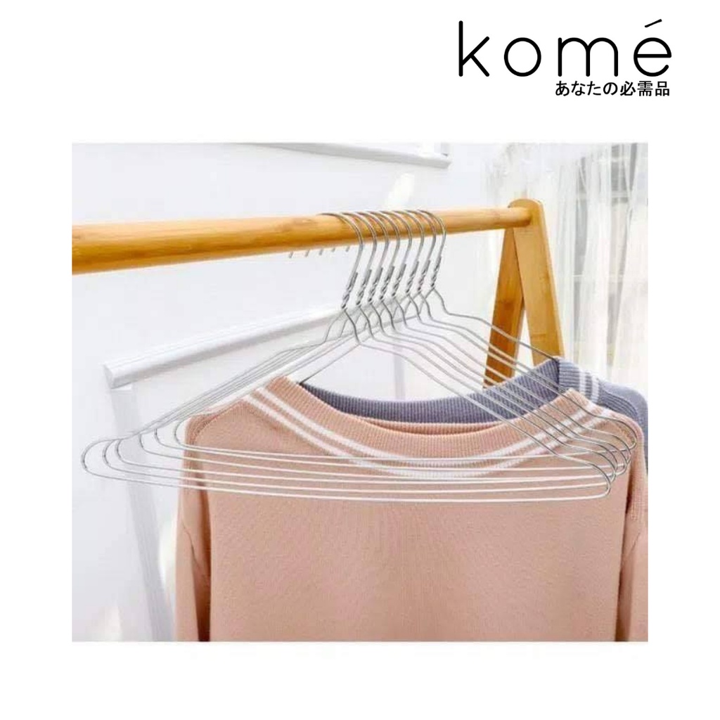 Gantungan Hanger Kawat Baju Anti Karat 10 pcs Termurah!