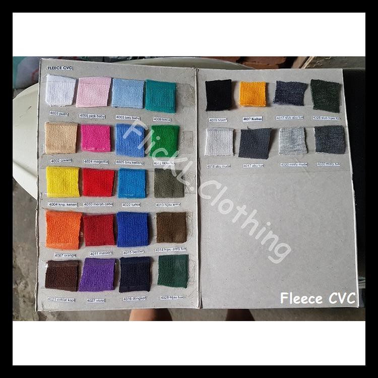 Terbaru Bahan Kain Fleece Cvc Cotton Katun Celana Jaket Training Sweater Terlaris 