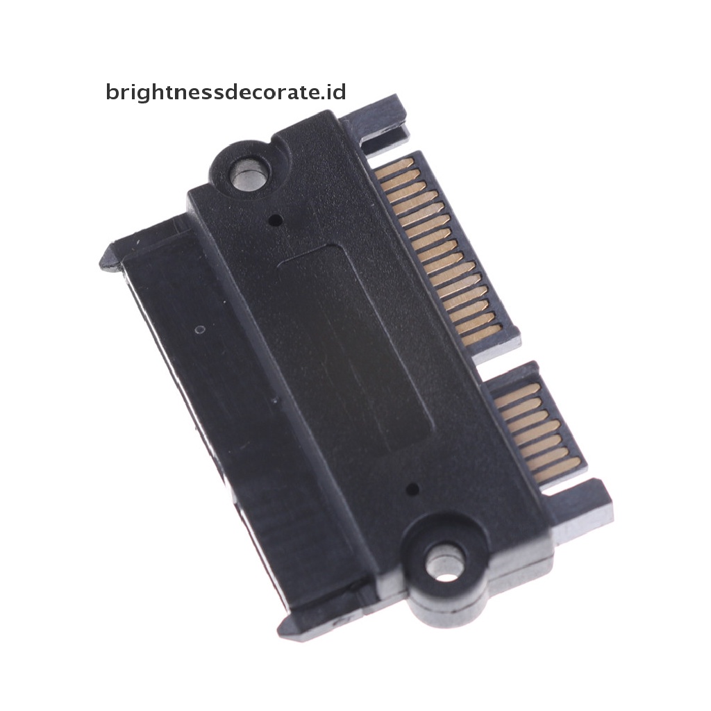 Adaptor Konverter 22 Pin 7 + 15 Pin Male Plug Ke Sata 22 Pin Female Jack M / F Sata