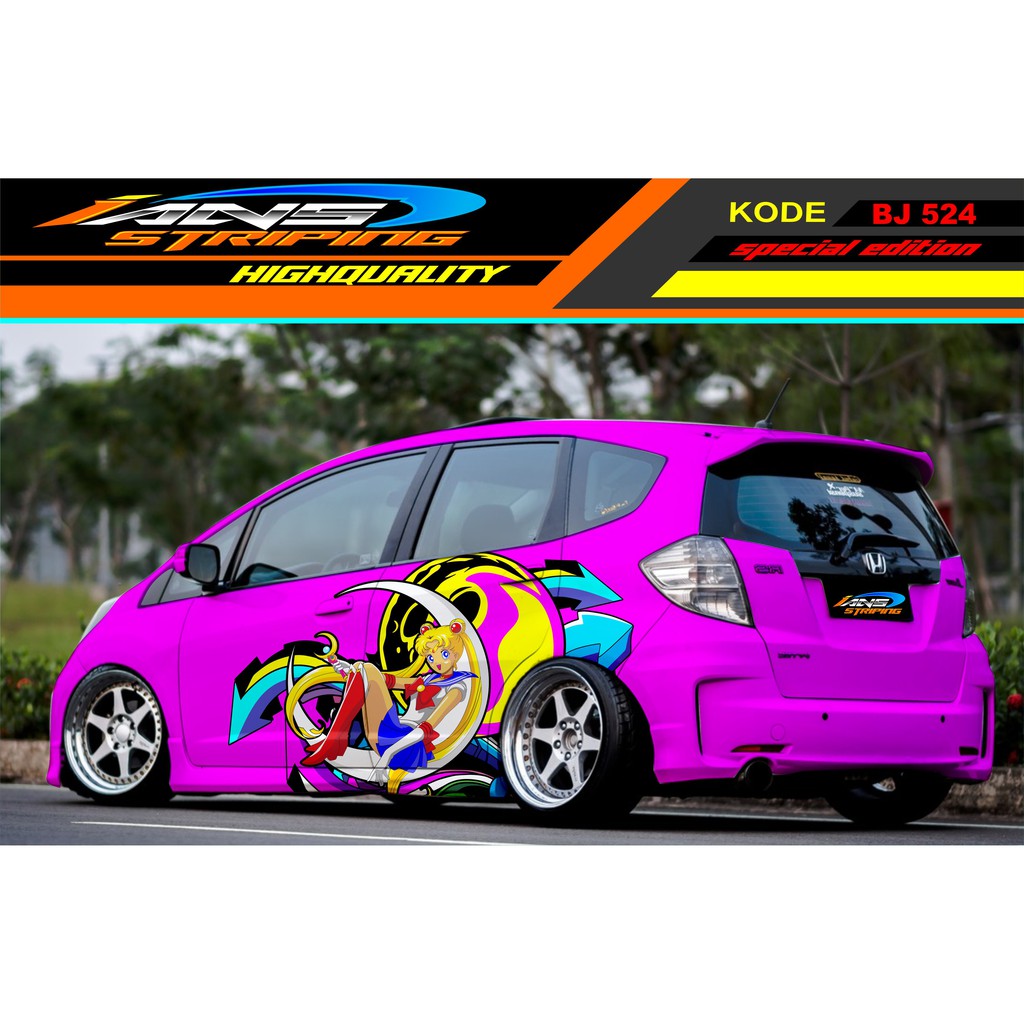 DECAL STICKER MOBIL ANIME / STIKER TOYOTA / STICKER DAIHATSU / STICKER AVANZA / STICKER HONDA JAZZ