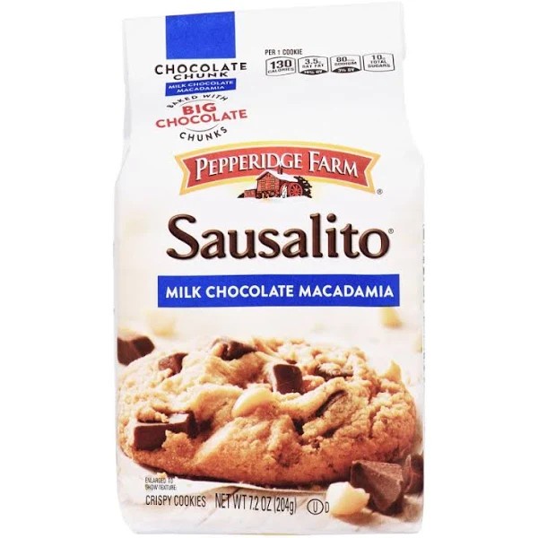 

Pepperidge Farm Sausalito Milk Chocolate Macadamia 204gr WT 72oZ