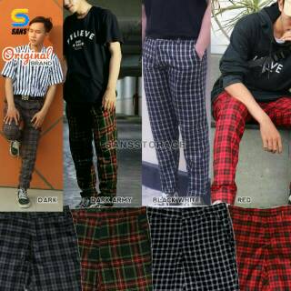  PREMIUM CELANA  TARTAN TARTAN PANTS CELANA  KOTAK  