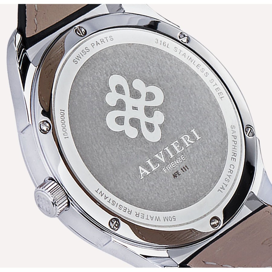 ALVIERI - Firenze Lunar - Rose gold case 40mm White (AFE 211)