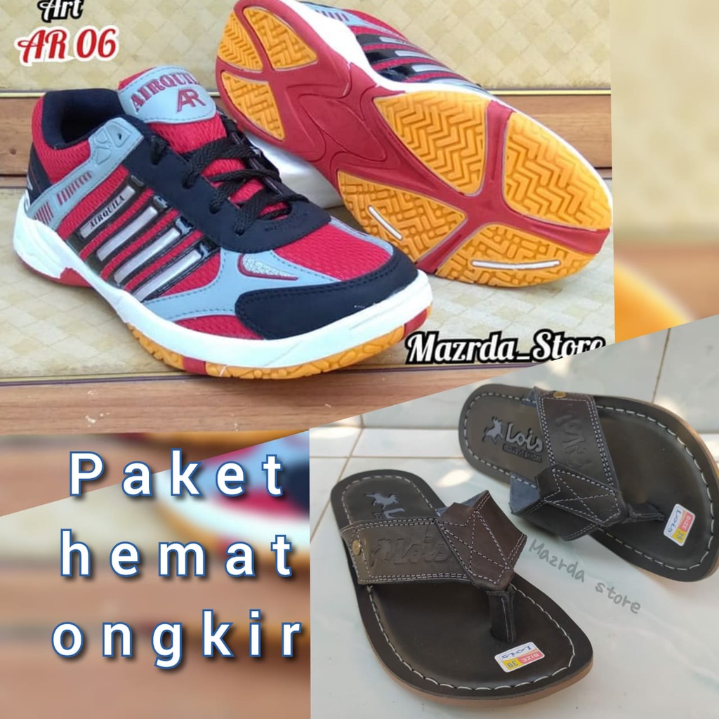 FLASH SALE !!! SEPATU BADMINTON/SANDAL KULIT /BELI 1 DAPAT 2 /BELI 1 GRATIS 1/SEPATU PRIA/SANDALPRIA