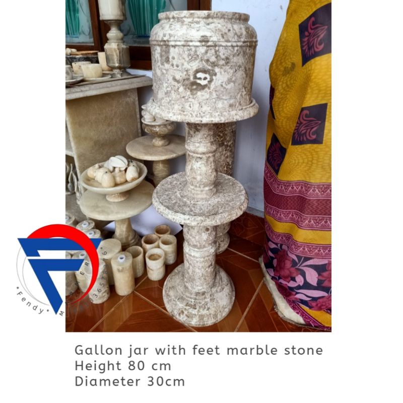 Guci tempat galon dan kaki marmer trotol