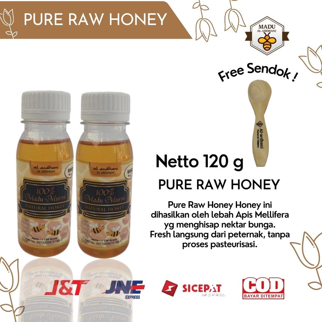 

PROMO TERBATAS Madu Murni Asli 100% ORIGINAL Tanpa Campuran Madu Al-ardhani 120 gram