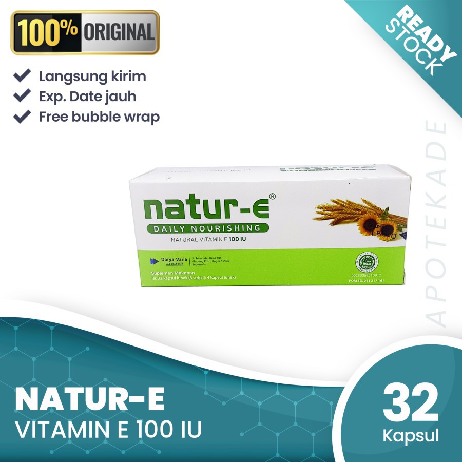 PROMO!!! Natur-E 32 Kapsul Nature-E / Vitamin E 100 IU / Vitamin Kulit