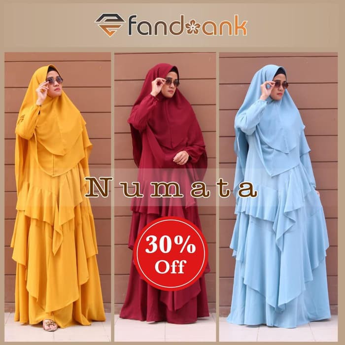 sale Numata syari by efandoank original baju muslim pesta mewah