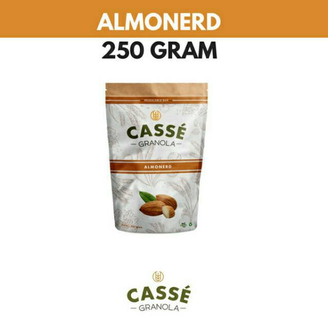 

Almonerd Cassé Granola 250 gram / Granola Almond / Personal Size Snack