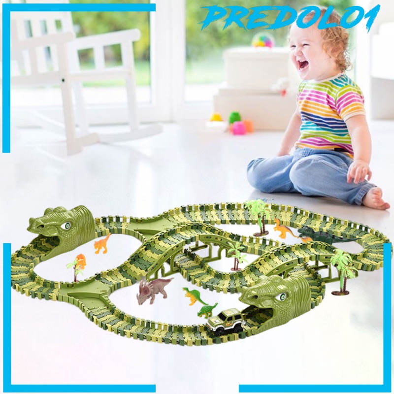 [PREDOLO1] Dinosaur Racing Track Toys Dinosaur Toys Kids Gift for Christmas Kids Boys