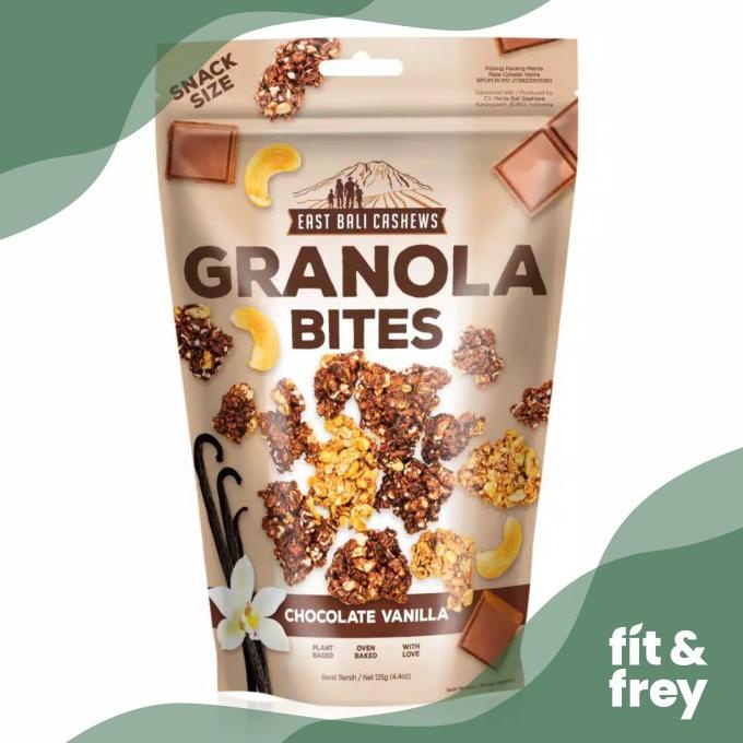 

><><><] EAST BALI CASHEWS Granola Bites 125g - Snack Diet - Sarapan Sehat
