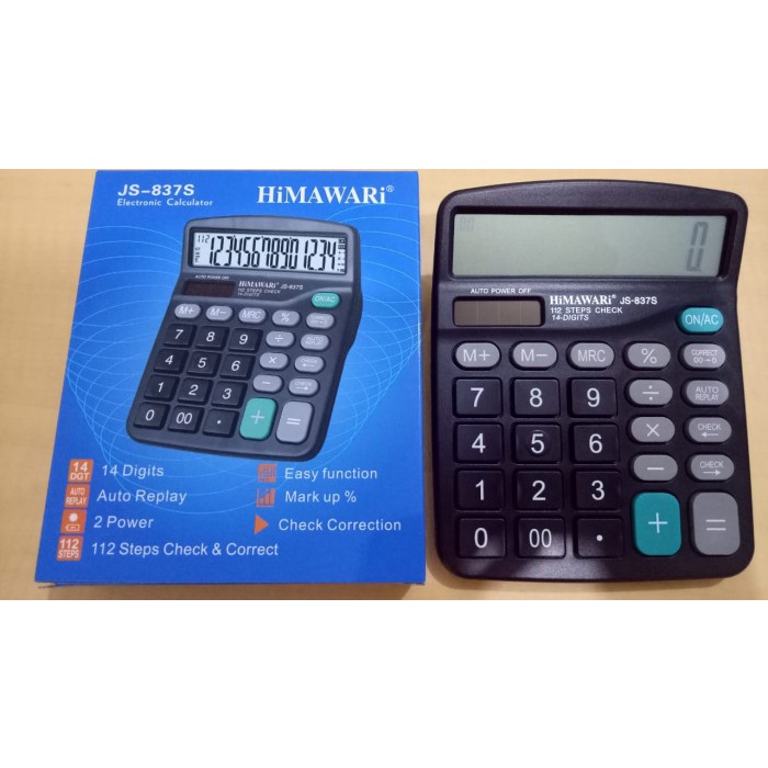 

KALKULATOR 14 DIGIT TIPE JS-837S / CALCULATOR BESAR