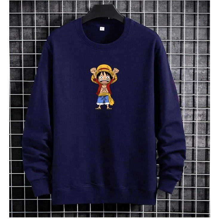 COD/DS/BAJU SWEATER LUFFY ANGKAT TANGAN (M-L-XL)