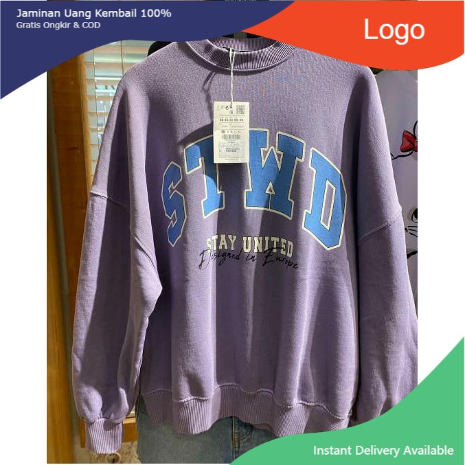[ COD ] Sweater Hoodie STWD Sweater Murah Bahan flece tebal ukuran Allsize pria wanita stay united