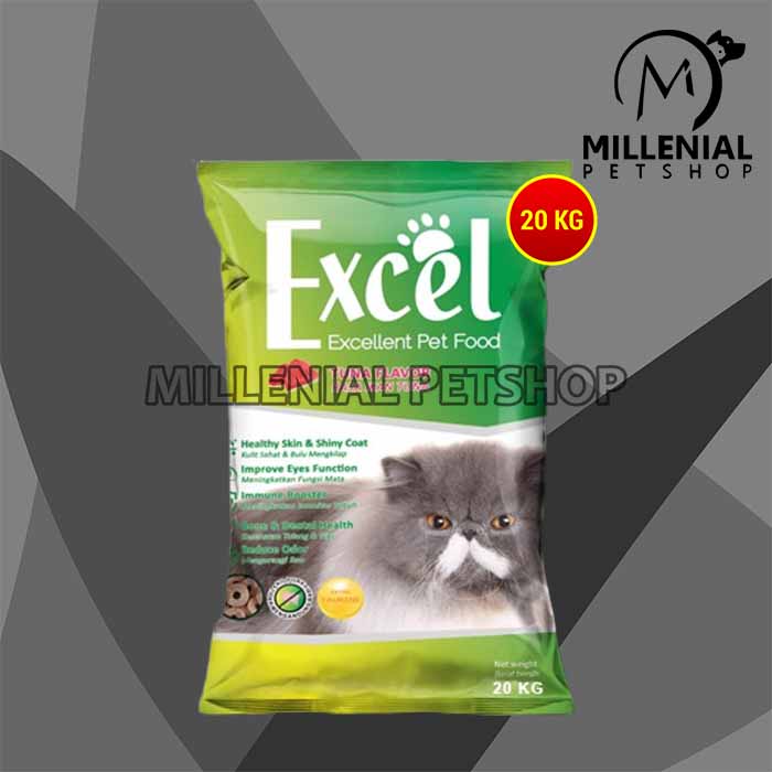 Makanan kucing excel 20 kg Dry food catfood 20kg karungan sakan