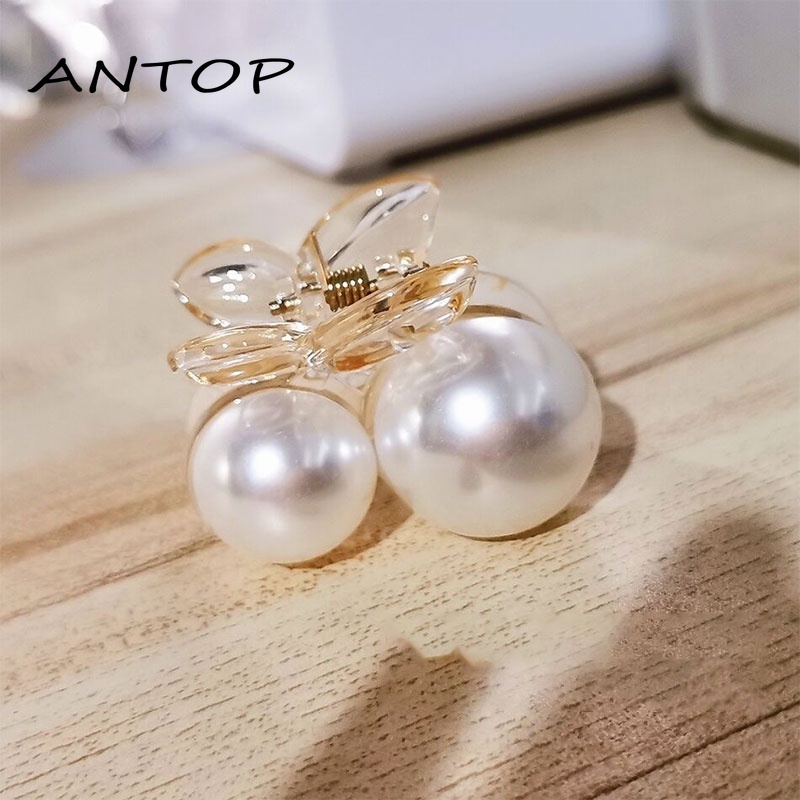 Korean Version of The Gentle Pearl Catch Clip Temperament Pearl Flower Catch Clip Popular Hair Accessories ANTOP