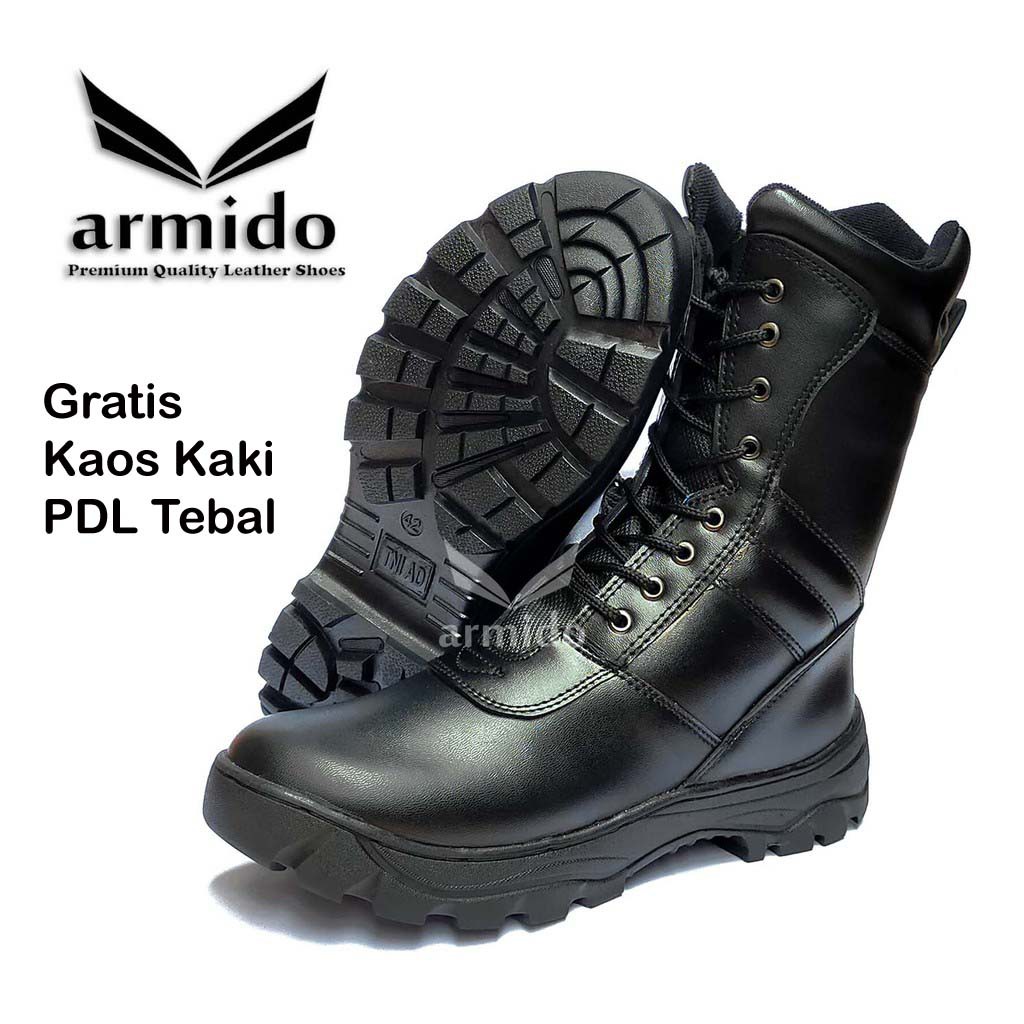 ARMIDO SEPATU PDL RESLETING TALI MODEL JATAH TNI POLRI SECURITY