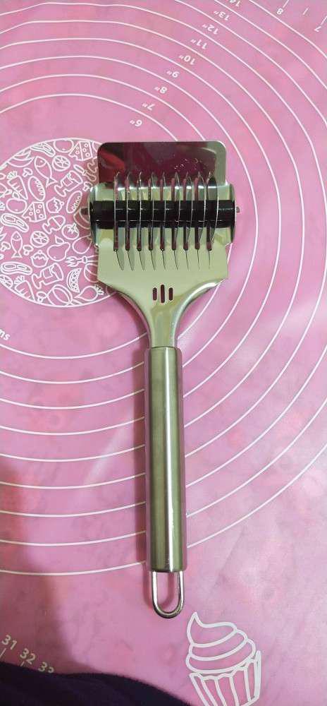 Pemotong Adonan Mie Pasta Stainless Steel Noodle Rolling Cutter
