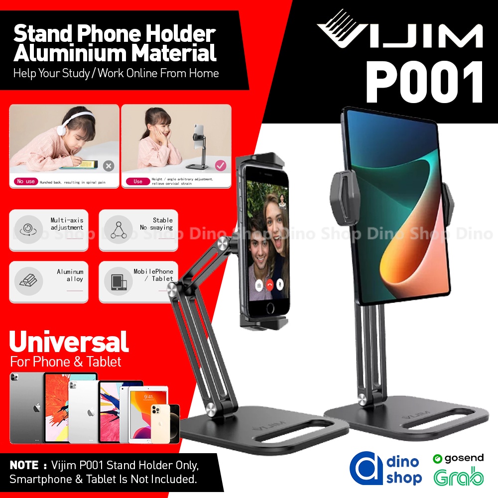 ULANZI VIJIM P001 Foldable Stand Holder Mount Ipad HP & Tablet Meja