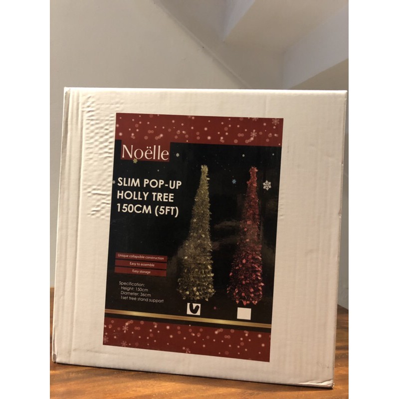 pohon natal 150cm pop up noelle ace hardware warna emas