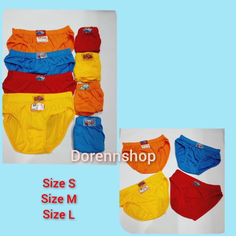 DRN ( 6 PCS ) CELANA DALAM ANAK HT KIDS