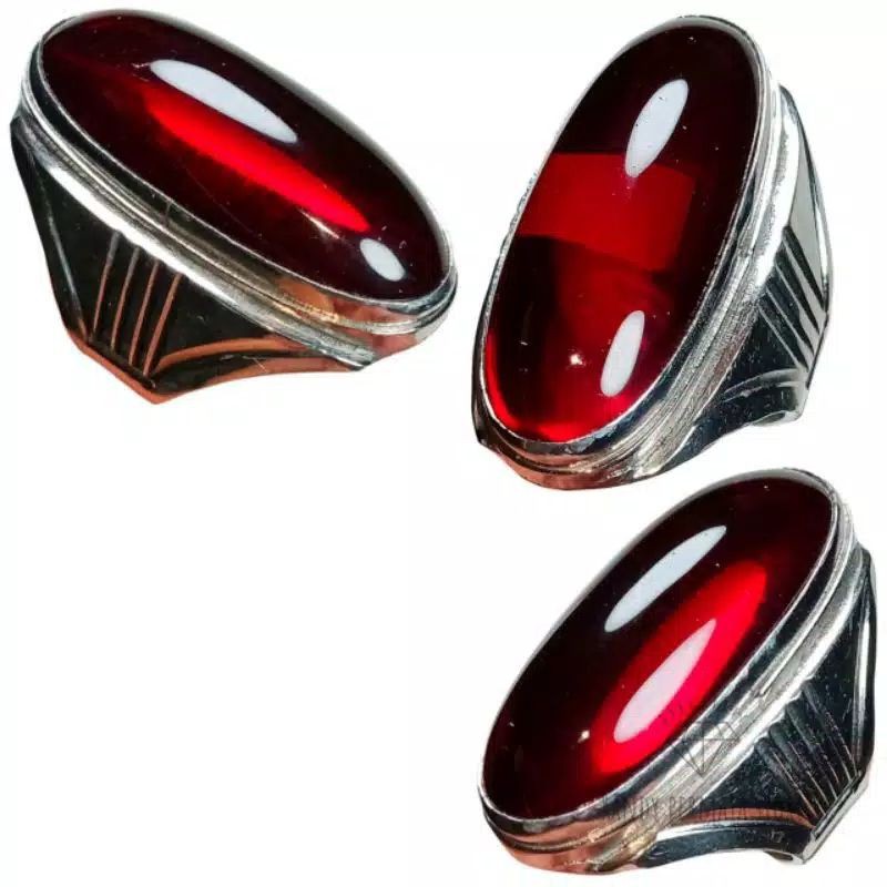 Cincin Batu Merah Siam Natural Asli 100% Original Kualitas Super Istimewa