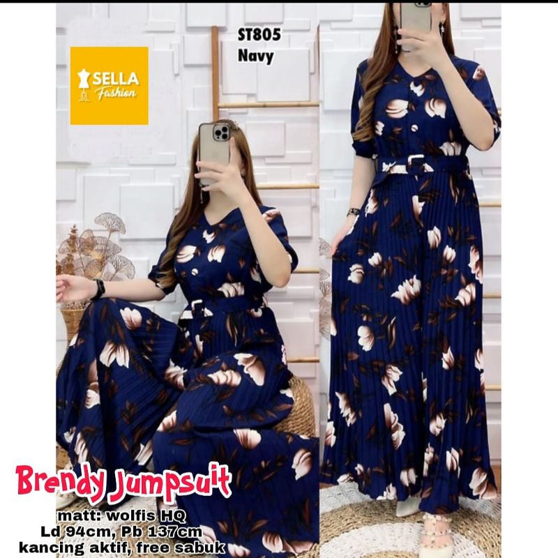 Jumpsuit Plisket Terbaru//Brendy Jumpsuit