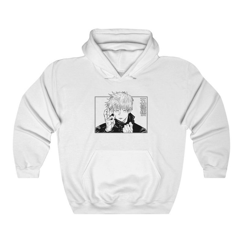 Hoodie Jujutsu Kaisen Satoshi Gojo Eyes Anime Manga Character