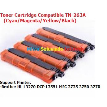 Toner Cartridge Compatible TN-263-BR HL L3270 DCP L3551 MFC 3735