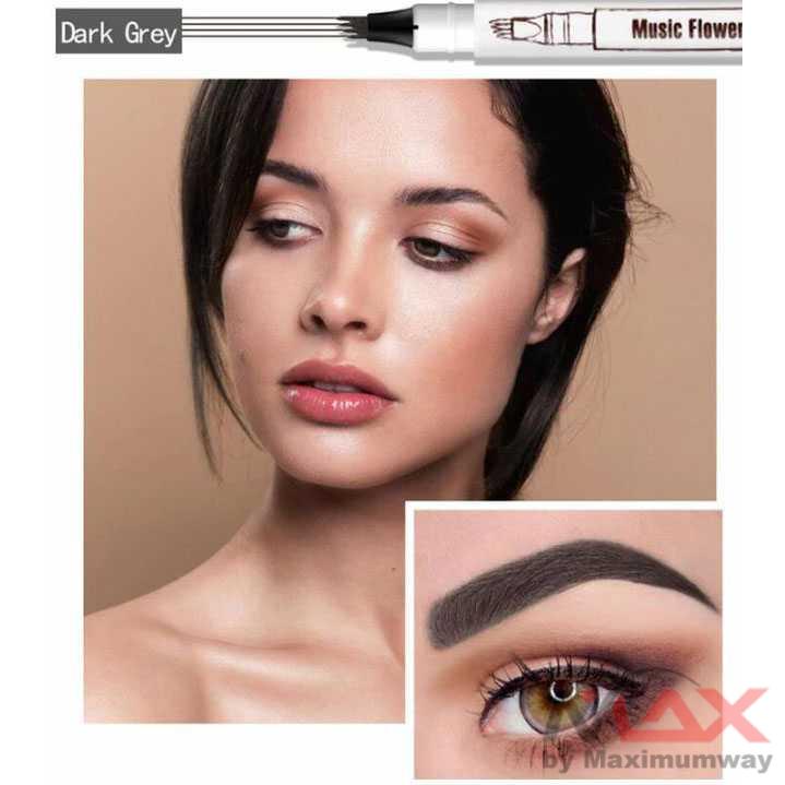 SUAKE Pensil Alis Anti Air Anti Luntur Anti Keringat bisa Alis 3D seperti PRO Waterproof Eyebrow Pencil Tint 4 Tip Brow Tattoo Pen Paint Makeup Eyebrows Waterproof Cosmetic Eye brow Liner