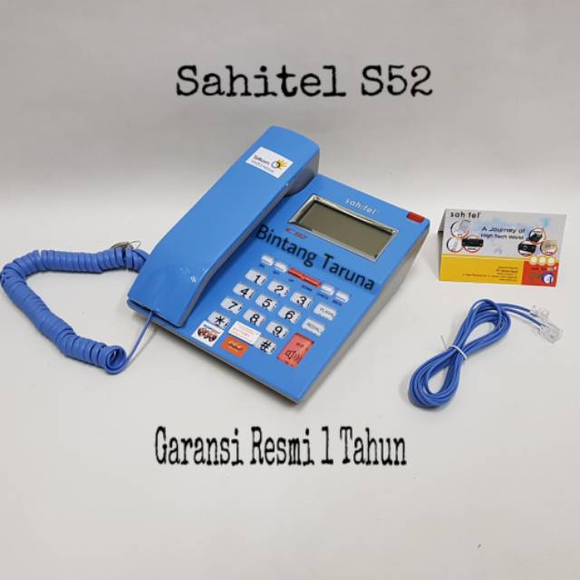 Telepon Kabel Sahitel S-52 Pesawat Telepon Sahitel S52 (Biru)