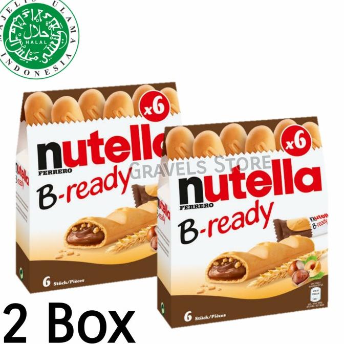 

[Logo HALAL] Ferrero Nutella B-Ready / B Ready / BReady - Coklat Hazel