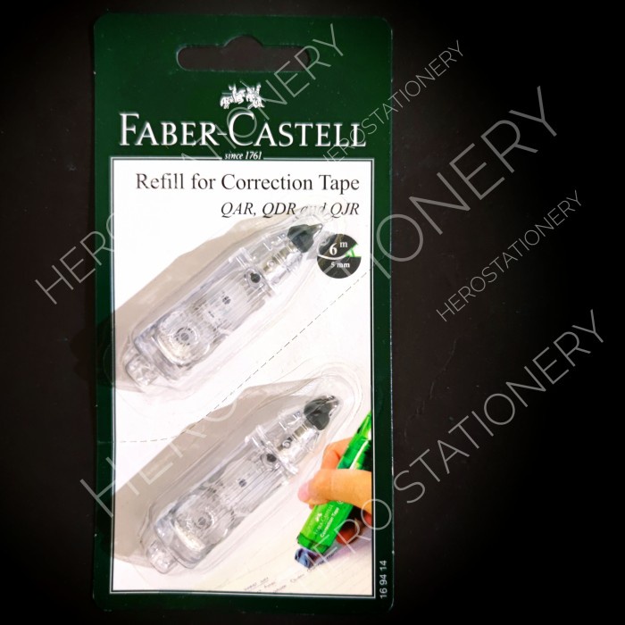

Terlaris 2 Refill Correction Tape Faber-Castell Qjr-506 Qar-506 Qbr-506 Qdr-506 Promo