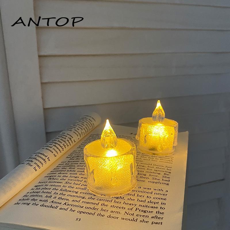 Lampu Lilin Led Mini Candle Portable Lampu Hias Dekorasi Pesta Samping Tempat Tidur Lampu Malam Suasana ANTOP