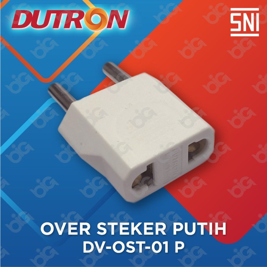 DUTRON Over Steker Adaptor Sambungan Colokan listrik Gepeng DV OST 01