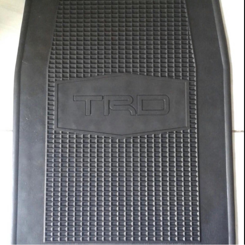 Karpet Lantai Mobil TRD Universal Big Hitam Lembaran 100% HIGH QUALITY Karpet TRD Jumbo