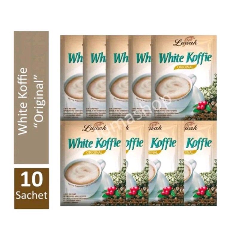 

White koffie luwak 10 x 20 gr