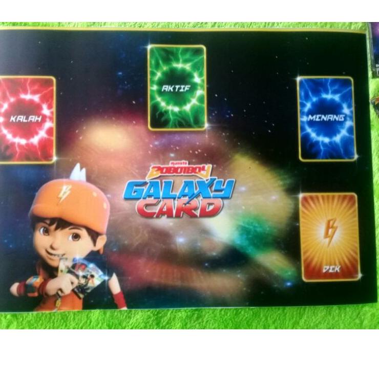 S Dek Arena Bertarung Boboiboy Galaxy Card Waterproof Anti Pudar + ALBUM Laris ⌒) Laris ⌒)