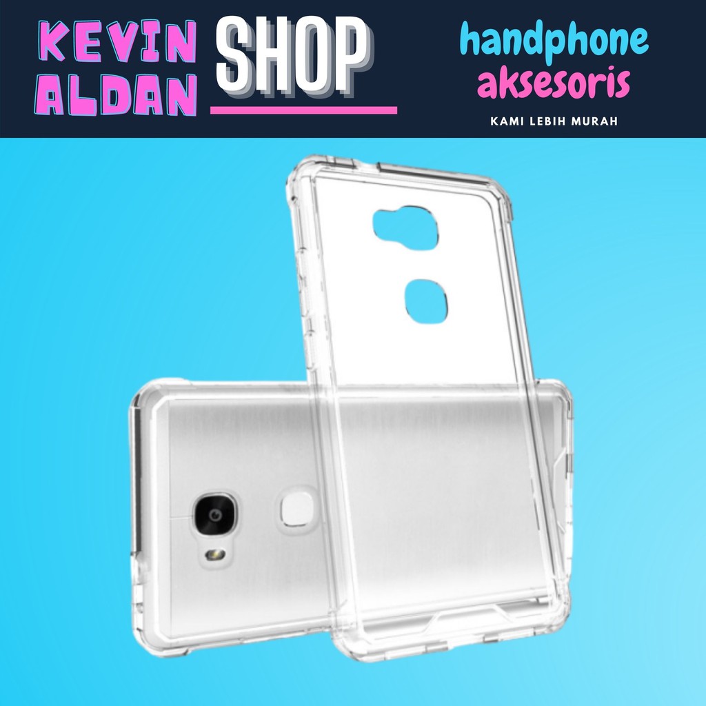 BURUAN.. SOFT CASE ANTICRACK HUAWEI GR5 /HONOR 5X SOFT HARD CASING COVER CLEAR
