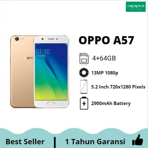 hp oppo A57 ram 4+64GB, Garansi distributor 4G grosir termurah