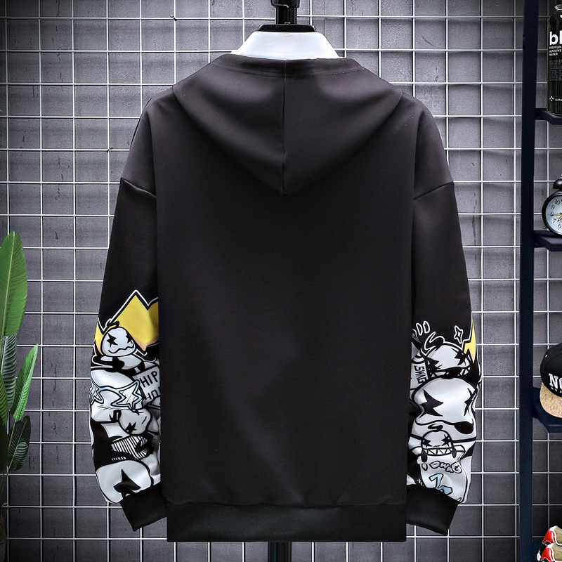 Hoodie Pria Sweater Kaos Hoodies Lengan Panjang Jaket Hoodie Bahan Polyester