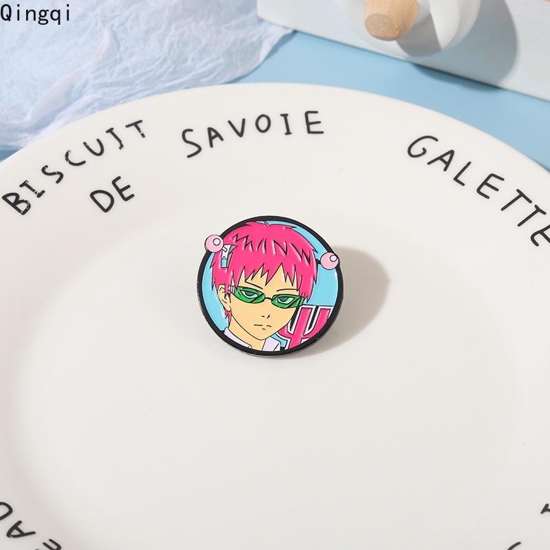 Bros Pin Enamel Desain Kartun Anime Saiki Kusuo No Psi Nan Untuk Hadiah Anak