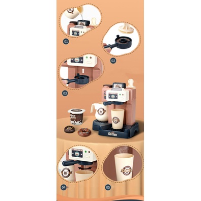 Home Coffee Machine Maker Mainan Anak Membuat Kopi Peran Dapur